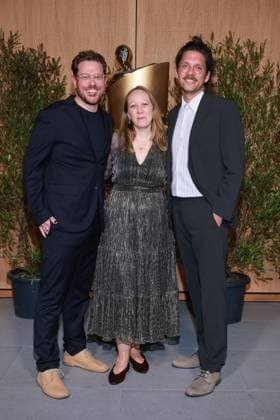 German Film Award, Nominees Evening Jasper Mielke, Karoline Henkel, Arto Sebastian Nominees Evening, German Film Award, State Representation of North Rhine-Westphalia, Berlin Date 25 04 2026 Copyright: xx