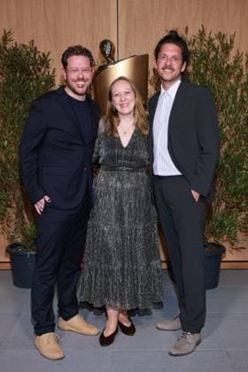 German Film Award, Nominees Evening Jasper Mielke, Karoline Henkel, Arto Sebastian Nominees Evening, German Film Award, State Representation of North Rhine-Westphalia, Berlin Date 25 04 2026 Copyright: xx