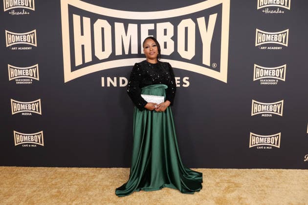 Homeboy Industries 2026 Lo Maximo Awards and Fundraising Gala at the JW Marriott Featuring: JacQueena Mathews Hayes Where: Los Angeles, California, United States When: 26 Apr 2026 Credit: Faye s Vision Cover Images EDITORIAL USE ONLY. NOT FOR USE BY NEWSPAPERS BASED IN THE UK. Copyright: xx coverimg55645745