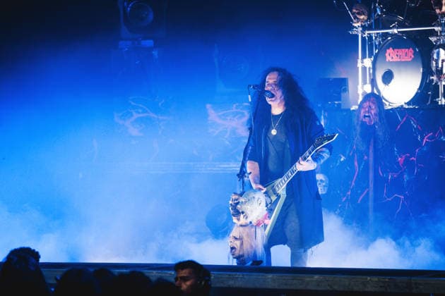 Kreator live in Copenhagen, Denmark Copenhagen, Denmark. 25th, April 2026. The German thrash metal band Kreator performs a live concert at Poolen in Copenhagen. Here vocalist and guitarist Miland Petrozza is seen live on stage. Denmark, Copenhagen  Copyright: xGonzalesxPhoto ChristianxHjorthx