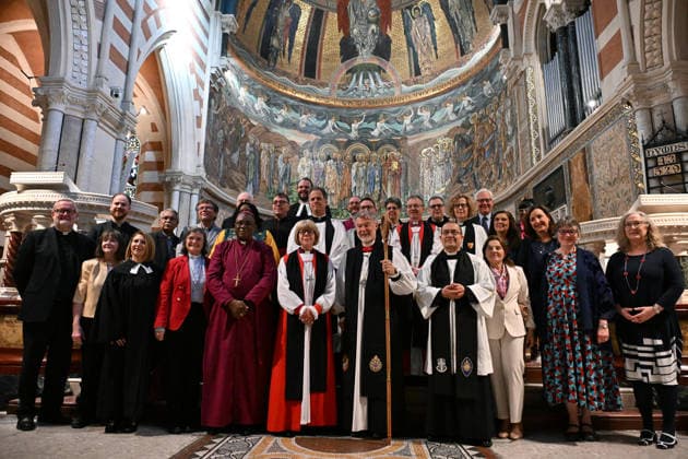 ITALY - THE NEW ARCHBISHOP OF CATERBURY , SARA MULLAY , DURING CHORAL VESPERS AT THE CHURCH OF ST PAUL WITHIN THE WALLS IN ROME - 2026 4 26 Italy, Rome, 2026 4 26 . The new Archbishop of Canterbury, Sarah Mullally, during choral vespers at the Church of St. Paul Within the Walls in Rome, Italy EDITORIAL USE ONLY - NO BOOKS Copyright: xALESSIAxGIULIANIx