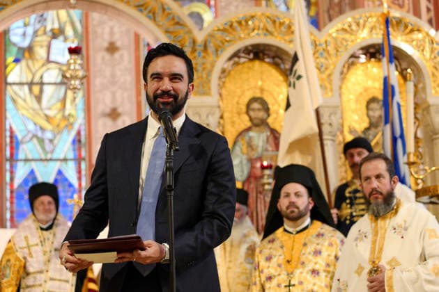 New York, NY- April 26: Mayor Zohran Mamdani Delivers Remarks at Archdiocesan Cathedral of the Holy Trinity for the Divine Liturgy. Greek-American communities of celebrate the 205th anniversary of Greek Independence. Copyright: xCamaraxPorter AdMediax MediaPunchx
