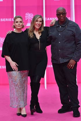 Pink Carpet - The 9th Canneseries International Festival - Day 4 FC CANNES, FRANCE - APRIL 26 Léa Camilleri, Amy J. Berg and Oxmo Puccino attend Day Four of the 9th Canneseries International Festival on April 26, 2026 in Cannes, France. Photo by Franck Castel ABACAPRESS.COM Cannes France  Copyright: xCastelxFranck ABACAx