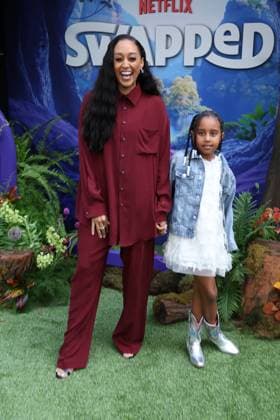 Premiere of Swapped LOS ANGELES, CALIFORNIA - APRIL 26: Tia Mowry at the Premiere of Netflix s Swapped at Netflix Tudum Theater on April 26, 2026 in Los Angeles, California. Credit: AdMedia EDITORIAL USE ONLY  Copyright: xx AdMediax admphotostwo984782