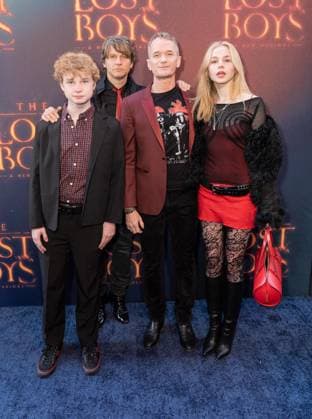 April 26, 2026, Bronx, New York, USA: Gideon Burtka-Harris, David Burtka, Neil Patrick Harris and Harper Grace Burtka-Harris attend Lost Boys opening night on Broadway at Palace Theatre in New York, NY on April 26, 2026. Bronx USA  - ZUMAr339 20260426_znp_r339_121 Copyright: xLevxRadinx