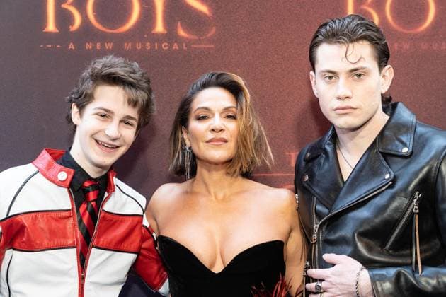 April 26, 2026, Bronx, New York, USA: Benjamin Pajak, Shoshana Bean and LJ Benet attend Lost Boys opening night on Broadway at Palace Theatre in New York, NY on April 26, 2026. Bronx USA  - ZUMAr339 20260426_znp_r339_028 Copyright: xLevxRadinx