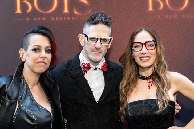 April 26, 2026, Bronx, New York, USA: AG, Gabriel Mann, Kyler England attend Lost Boys opening night on Broadway at Palace Theatre in New York, NY on April 26, 2026. Bronx USA - ZUMAr339 20260426_znp_r339_076 Copyright: xLevxRadinx