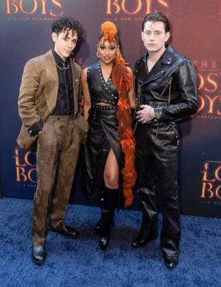 April 26, 2026, Bronx, New York, USA: Ali Louis Bourzgui, Maria Wirries and LJ Benet attend Lost Boys opening night on Broadway at Palace Theatre in New York, NY on April 26, 2026. Bronx USA - ZUMAr339 20260426_znp_r339_069 Copyright: xLevxRadinx