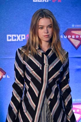 Supergirl Photocall in Mexico City Actress Milly Alcock poses for photos during the Supergirl photocall as part of the pop culture festival CCXP Comic Con Experience at Centro Banamex on April 26, 2026 in Mexico City, Mexico. (Photo by Carlos Tischler Eyepix Group) Copyright: xCarlosxTischler xEyepixxGroupx CT_26042026_182419