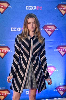 Supergirl Photocall in Mexico City Actress Milly Alcock poses for photos during the Supergirl photocall as part of the pop culture festival CCXP Comic Con Experience at Centro Banamex on April 26, 2026 in Mexico City, Mexico. (Photo by Carlos Tischler Eyepix Group) Copyright: xCarlosxTischler xEyepixxGroupx CT_26042026_182421
