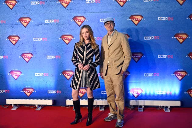 Supergirl Photocall in Mexico City Actress Milly Alcock and Director Craig Gillespie pose for photos during the Supergirl photocall as part of the pop culture festival CCXP Comic Con Experience at Centro Banamex on April 26, 2026 in Mexico City, Mexico. (Photo by Carlos Tischler Eyepix Group) Copyright: xCarlosxTischler xEyepixxGroupx CT_26042026_182449