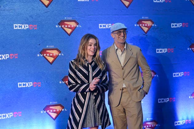 Supergirl Photocall in Mexico City Actress Milly Alcock and Director Craig Gillespie pose for photos during the Supergirl photocall as part of the pop culture festival CCXP Comic Con Experience at Centro Banamex on April 26, 2026 in Mexico City, Mexico. (Photo by Carlos Tischler Eyepix Group) Copyright: xCarlosxTischler xEyepixxGroupx CT_26042026_182466