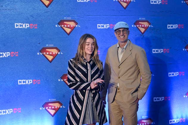 Supergirl Photocall in Mexico City Actress Milly Alcock and Director Craig Gillespie pose for photos during the Supergirl photocall as part of the pop culture festival CCXP Comic Con Experience at Centro Banamex on April 26, 2026 in Mexico City, Mexico. (Photo by Carlos Tischler Eyepix Group) Copyright: xCarlosxTischler xEyepixxGroupx CT_26042026_182467