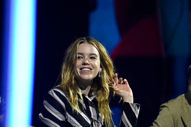 April 26, 2026, Mexico City, Ciudad de Mexico, Mexico: Actress Milly Alcock speaks during a conference to promote Supergirl movie at the pop culture festival CCXP Comic Con Experience at Centro Banamex on April 26, 2026 in Mexico City, Mexico. Mexico City Mexico  - ZUMAe321 20260426_zea_e321_134 Copyright: xCarlosxTischlerx