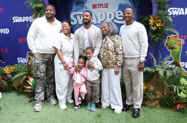 Los Angeles premiere of Netflix s Swapped at Netflix Tudum Theater Featuring: Donna Jordan, Reggie Theus, Jamila Jordan-Theus, Lenox Theus, Khalid Jordan, Zorah Theus, Michael B. Jordan Where: Los Angeles, California, United States When: 26 Apr 2026 Credit: Faye s Vision Cover Images EDITORIAL USE ONLY. NOT FOR USE BY NEWSPAPERS BASED IN THE UK. Copyright: xx coverimg55647822