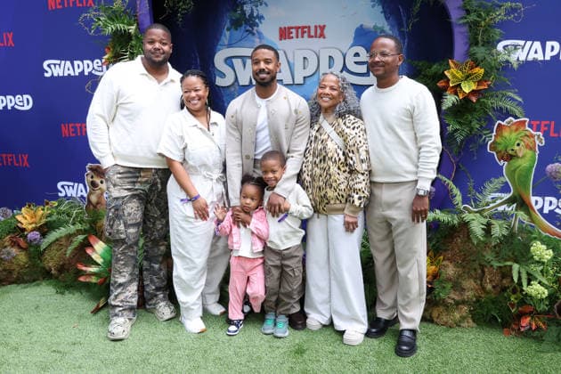 Los Angeles premiere of Netflix s Swapped at Netflix Tudum Theater Featuring: Donna Jordan, Reggie Theus, Jamila Jordan-Theus, Lenox Theus, Khalid Jordan, Zorah Theus, Michael B. Jordan Where: Los Angeles, California, United States When: 26 Apr 2026 Credit: Faye s Vision Cover Images EDITORIAL USE ONLY. NOT FOR USE BY NEWSPAPERS BASED IN THE UK. Copyright: xx coverimg55647824