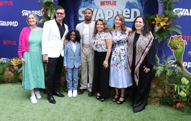 Los Angeles premiere of Netflix s Swapped at Netflix Tudum Theater Featuring: Donna Jordan, Aziyah Zaliyah, Reggie Theus, Jamila Jordan-Theus, Lenox Theus, Zorah Theus, Michael B. Jordan Where: Los Angeles, California, United States When: 26 Apr 2026 Credit: Faye s Vision Cover Images EDITORIAL USE ONLY. NOT FOR USE BY NEWSPAPERS BASED IN THE UK. Copyright: xx coverimg55647826