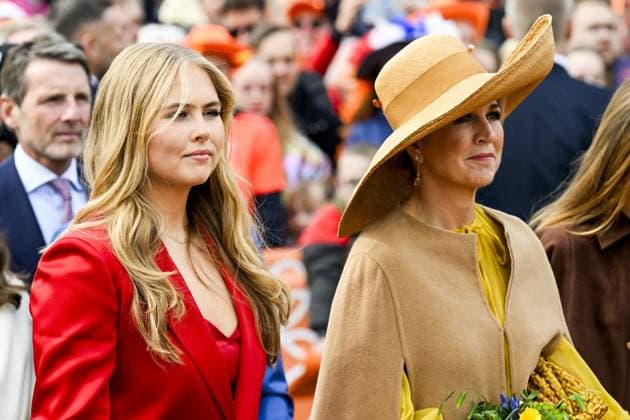 Dokkum, The Netherlands, 2026-04-27 11:11:29 DOKKUM, 27-04-2026 , Dokkum City Centre Queen Maxima and Princess Amalia during King s Day 2026 in Dokkum Photo: NLBeeld Patrick van Emst Credit: NL Beeld Patrick van Emst  Copyright: xx x