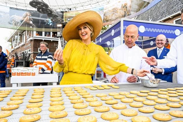 Dokkum, The Netherlands, 2026-04-27 11:36:10 DOKKUM, 27-04-2026 , Dokkum City Centre Queen Maxima during King s Day 2026 in Dokkum Photo: NLBeeld POOL Mischa Schoemaker Credit: NL Beeld Patrick van Emst  Copyright: xx x