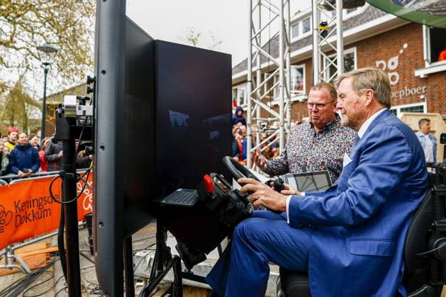 Dokkum, The Netherlands, 2026-04-27 11:35:49 DOKKUM, 27-04-2026 , Dokkum City Centre King Willem-Alexander during King s Day 2026 in Dokkum Photo: NLBeeld POOL Sem van der Wal Credit: NL Beeld Patrick van Emst  Copyright: xx x