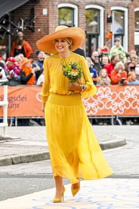 Dokkum, The Netherlands, 2026-04-27 11:32:13 DOKKUM, 27-04-2026 , Dokkum City Centre Queen Maxima during King s Day 2026 in Dokkum Photo: NLBeeld Patrick van Emst Credit: NL Beeld Patrick van Emst  Copyright: xx x