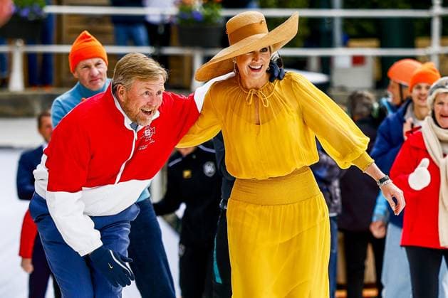 Dokkum, The Netherlands, 2026-04-27 12:17:56 DOKKUM, 27-04-2026 , Dokkum City Centre King Willem-Alexander and Queen Maxima during King s Day 2026 in Dokkum Photo: NLBeeld POOL Sem van der Wal Credit: NL Beeld Patrick van Emst  Copyright: xx x