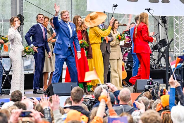 27-04-2026 Koningsdag Dutch royal family during Kingsday in Dokkum, Friesland King Willem-Alexander and Queen Maxima and Princess Amalia and Princess Alexia and Princess Ariane Princess Laurentien and Prince Constantijn Princess Marilene and Prince Maurits Prince Bernhard Prince Pieter-Christiaan and Princess Anita Princess Aimee and Prince Floris Â  Copyright: xPPEx