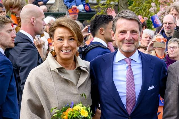 Dokkum, The Netherlands, 2026-04-27 11:08:50 DOKKUM, 27-04-2026 , Dokkum City Centre Princess Marilene and Prince Maurits during King s Day 2026 in Dokkum Photo: NLBeeld Patrick van Emst Credit: NL Beeld Patrick van Emst  Copyright: xx x