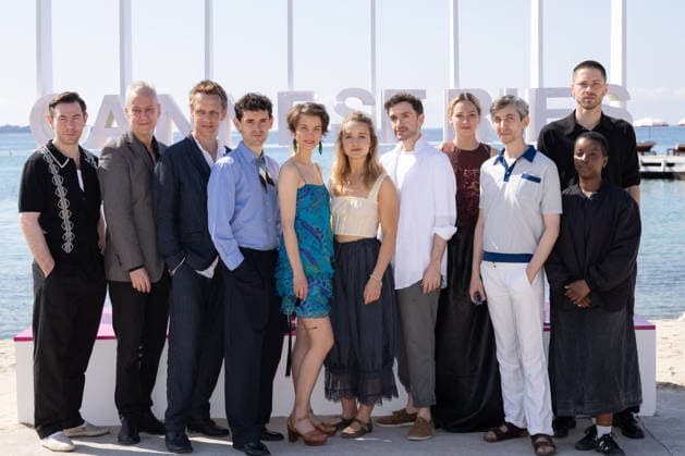 This Is Not A Murder Mystery Photocall - The 9th Canneseries International Festival Pierre Gervais, Stephen Tompkinson, Aoibhinn McGinnity, Lauren Versnick, Inaki Mur, Frank Bourke, Regina Bikkinina, Brendan O’Rourke, Mike Hoffman, Florence Hall, Jonathan Delaney Tynan, Geert Van Rampelberg, Donna Banya, Hans Herbots, Matthias Lebeer attend the This Is Not A Murder Mystery Photocall at the 9th Canneseries International Festival at Plage Du Majestic on April 27, 2026 in Cannes, France Photo by Shootpix ABACAPRESS.COM Cannes France  Copyright: xShootpix ABACAx