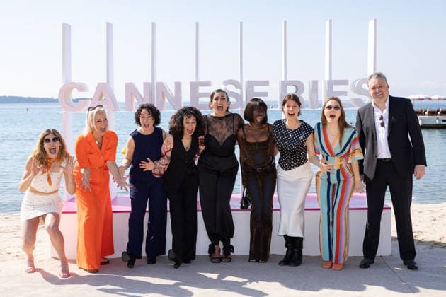 The 9th Canneseries International Festival - BOHO Photocall Abbie Boutkabout, Zita Theunynck, Olympia Allaert, Ikram Aoulad, Helen Perquy, Miss Angel, Serine Ayari, Philippe De Schepper, Laura Brewaeys attends the BOHO Photocall Photocall at the 9th Canneseries International Festival at Plage Du Majestic on April 27, 2026 in Cannes, France. Photo by ShootPix ABACAPRESS.COM Cannes France  Copyright: xShootpix ABACAx