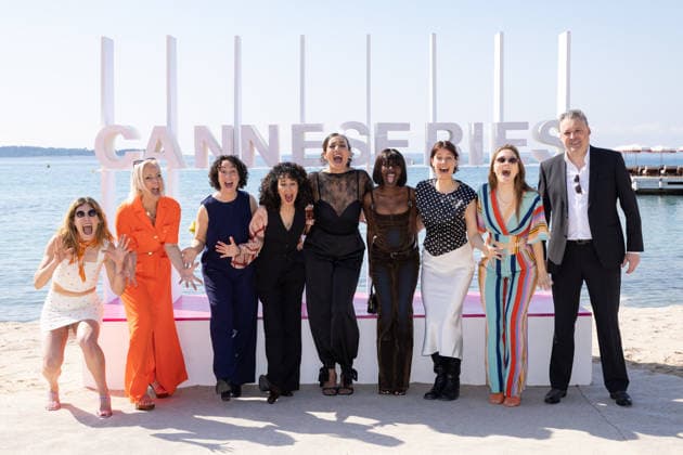 The 9th Canneseries International Festival - BOHO Photocall Abbie Boutkabout, Zita Theunynck, Olympia Allaert, Ikram Aoulad, Helen Perquy, Miss Angel, Serine Ayari, Philippe De Schepper, Laura Brewaeys attends the BOHO Photocall Photocall at the 9th Canneseries International Festival at Plage Du Majestic on April 27, 2026 in Cannes, France. Photo by ShootPix ABACAPRESS.COM Cannes France  Copyright: xShootpix ABACAx