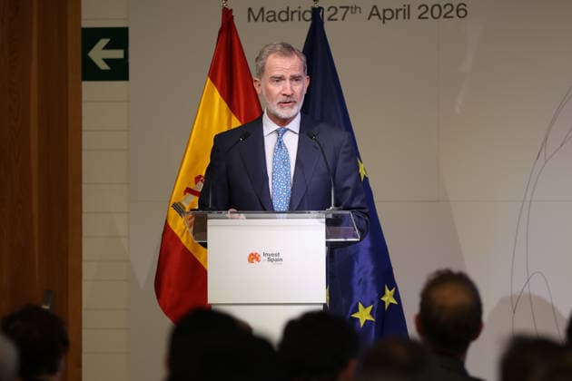 The King closes the second edition of the Invest in Spain Summit King Felipe VI closes the second edition of the Invest in Spain Summit, in the Royal Collections Gallery of the Royal Palace in Madrid, on April 27, 2026, in Madrid Spain The Invest in Spain Summit is a strategic international forum organized by ICEX Invest in Spain to promote foreign direct investment FDI in Spain Its main objective is to facilitate dialogue at the highest level between the Spanish Government and the leaders of the main global multinationals to analyze trends and detect new business opportunities 27 APRIL 2026 Alejandro Martínez Vé Madrid Madrid Madrid Spain  Copyright: xAlejandroxMartinezxVÃ lezx 7478011