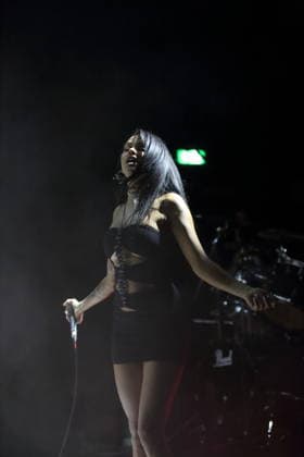 Maggie Lindemann at a concert at Hole 44 in Berlin, April 27, 2026 Maggie Lindemann concert Berlin