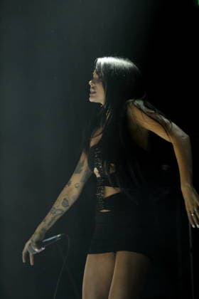 Maggie Lindemann at a concert at Hole 44 in Berlin, April 27, 2026 Maggie Lindemann concert Berlin