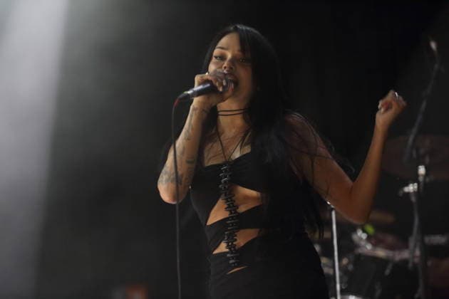 Maggie Lindemann at a concert at Hole 44 in Berlin, April 27, 2026 Maggie Lindemann concert Berlin