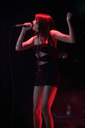 Maggie Lindemann at a concert at Hole 44 in Berlin, April 27, 2026 Maggie Lindemann concert Berlin