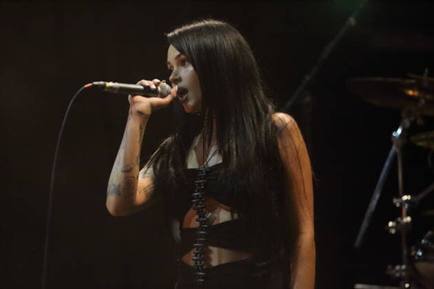 Maggie Lindemann at a concert at Hole 44 in Berlin, April 27, 2026 Maggie Lindemann concert Berlin