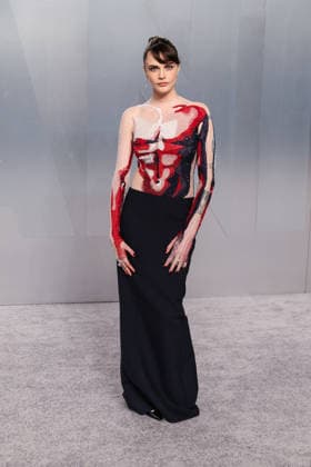 2026 Vanity Fair Oscar Party MUSEUM ROW, MIRACLE MILE, LOS ANGELES, CALIFORNIA, USA - MARCH 15: Cara Delevingne wearing Thom Browne with Hassanzadeh High Jewelry arrives at the 2026 Vanity Fair Oscar Party (98th Annual Academy Awards) Hosted By Mark Guiducci held at the David Geffen Galleries at the Los Angeles County Museum of Art (LACMA) at 5905 Wilshire Blvd on March 15, 2026 in Museum Row, Miracle Mile, Los Angeles, California, United States. (Photo by Xavier Collin Image Press Agency)