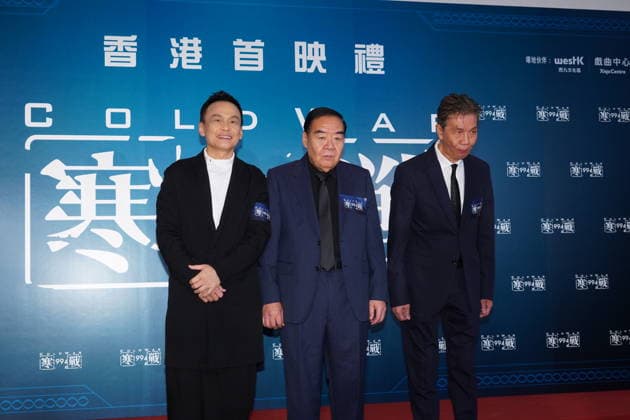 HONG KONG, CHINA - APRIL 27: Actor Kent Cheng Jak-si (C) attends the global press conference of film Cold War 1994 on April 27, 2026 in Hong Kong, China.  Copyright: xVCGx 111637732336