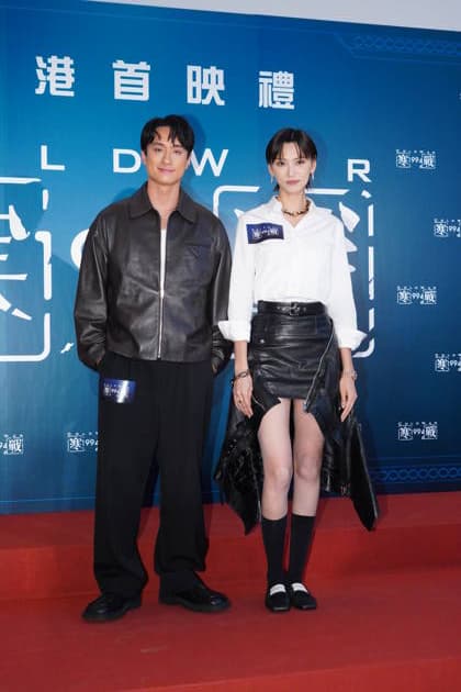 HONG KONG, CHINA - APRIL 27: Actor Terrance Lau Chun-him (L) and actress Louise Wong Tan-ni attend the global press conference of film Cold War 1994 on April 27, 2026 in Hong Kong, China.  Copyright: xVCGx 111637731719