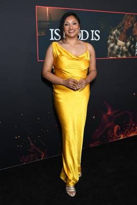 Kishori Rajan at arrivals for IS GOD IS Premiere, Brooklyn Academy of Music (BAM) Rose Cinema, New York, NY, April 27, 2026. Photo By: Quoin Pics Everett Collection IS GOD IS Premiere PUBLICATIONXNOTxINxCANxCHNxFRAxITAxJPNxNORxPOLxRUSxESPxUKxUSA