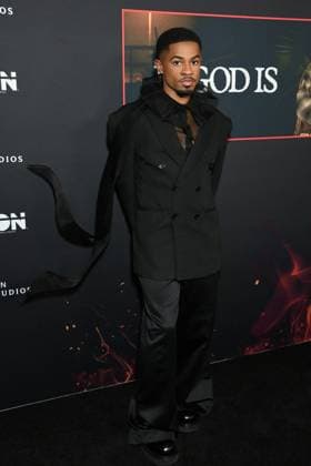 Justen Ross at arrivals for IS GOD IS Premiere, Brooklyn Academy of Music (BAM) Rose Cinema, New York, NY, April 27, 2026. Photo By: Quoin Pics Everett Collection IS GOD IS Premiere PUBLICATIONXNOTxINxCANxCHNxFRAxITAxJPNxNORxPOLxRUSxESPxUKxUSA