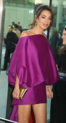 April 27, 2026, New York, New York, USA: Lebanese-British international human rights lawyer AMAL CLOONEY wearing a Balenciaga dress seen during the 51st Annual Chaplin Award Gala honoring George Clooney red carpet arrivals held at Alice Tully Hall at Lincoln Center. New York USA  - ZUMAk03_ 20260427_zaf_k03_065 Copyright: xNancyxKaszermanx