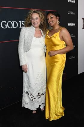 Riva Marker, Kishori Rajan at arrivals for IS GOD IS Premiere, Brooklyn Academy of Music (BAM) Rose Cinema, New York, NY, April 27, 2026. Photo By: Quoin Pics Everett Collection IS GOD IS Premiere PUBLICATIONXNOTxINxCANxCHNxFRAxITAxJPNxNORxPOLxRUSxESPxUKxUSA