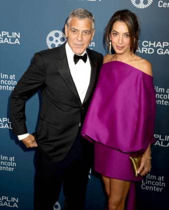April 27, 2026, New York, New York, USA: Actor GEORGE CLOONEY and his wife Lebanese-British international human rights lawyer AMAL CLOONEY wearing a Balenciaga dress seen during the 51st Annual Chaplin Award Gala honoring George Clooney red carpet arrivals held at Alice Tully Hall at Lincoln Center. New York USA  - ZUMAk03_ 20260427_zaf_k03_095 Copyright: xNancyxKaszermanx