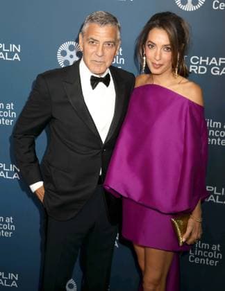 April 27, 2026, New York, New York, USA: Actor GEORGE CLOONEY and his wife Lebanese-British international human rights lawyer AMAL CLOONEY wearing a Balenciaga dress seen during the 51st Annual Chaplin Award Gala honoring George Clooney red carpet arrivals held at Alice Tully Hall at Lincoln Center. New York USA  - ZUMAk03_ 20260427_zaf_k03_096 Copyright: xNancyxKaszermanx