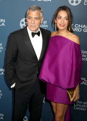 April 27, 2026, New York, New York, USA: Actor GEORGE CLOONEY and his wife Lebanese-British international human rights lawyer AMAL CLOONEY wearing a Balenciaga dress seen during the 51st Annual Chaplin Award Gala honoring George Clooney red carpet arrivals held at Alice Tully Hall at Lincoln Center. New York USA  - ZUMAk03_ 20260427_zaf_k03_098 Copyright: xNancyxKaszermanx