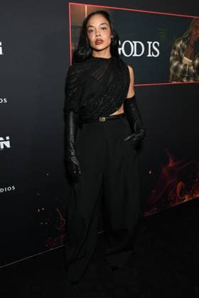 Tessa Thompson at arrivals for IS GOD IS Premiere, Brooklyn Academy of Music (BAM) Rose Cinema, New York, NY, April 27, 2026. Photo By: Quoin Pics Everett Collection IS GOD IS Premiere PUBLICATIONXNOTxINxCANxCHNxFRAxITAxJPNxNORxPOLxRUSxESPxUKxUSA