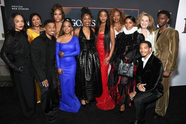 Tessa Thompson, Kishori Rajan, Justen Ross, Vivica A. Fox, Kara Young, Mallori Johnson, Erika Alexander, Janelle Monae, Riva Marker, Xavier Mills, Josiah Cross at arrivals for IS GOD IS Premiere, Brooklyn Academy of Music (BAM) Rose Cinema, New York, NY, April 27, 2026. Photo By: Quoin Pics Everett Collection IS GOD IS Premiere PUBLICATIONXNOTxINxCANxCHNxFRAxITAxJPNxNORxPOLxRUSxESPxUKxUSA