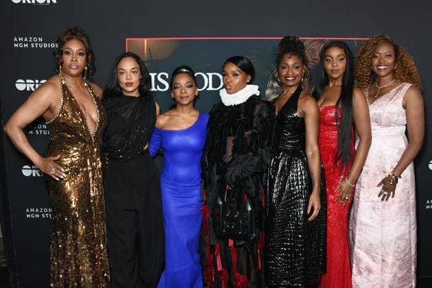 Vivica A. Fox, Tessa Thompson, Kara Young, Janelle Monae, Aleshea Harris, Mallori Johnson, Erika Alexander at arrivals for IS GOD IS Premiere, Brooklyn Academy of Music (BAM) Rose Cinema, New York, NY, April 27, 2026. Photo By: Quoin Pics Everett Collection IS GOD IS Premiere PUBLICATIONXNOTxINxCANxCHNxFRAxITAxJPNxNORxPOLxRUSxESPxUKxUSA
